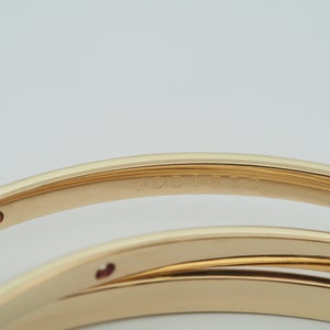 Cartier Trinity Constellation Bangle Bracelet 1ct Diamonds Yellow Gold image 9