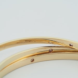 Cartier Trinity Constellation Bangle Bracelet 1ct Diamonds Yellow Gold image 8