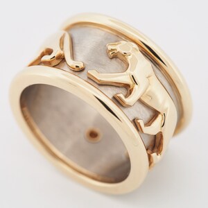 Cartier Walking Panther Mahango Ring WG / YG 52 image 2