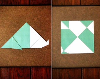 Origami Triceratops