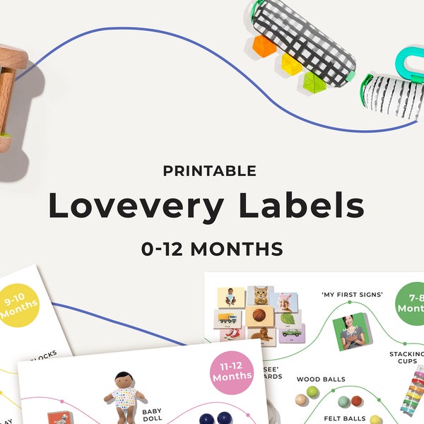 0-12 Months | Printable Lovevery Labels