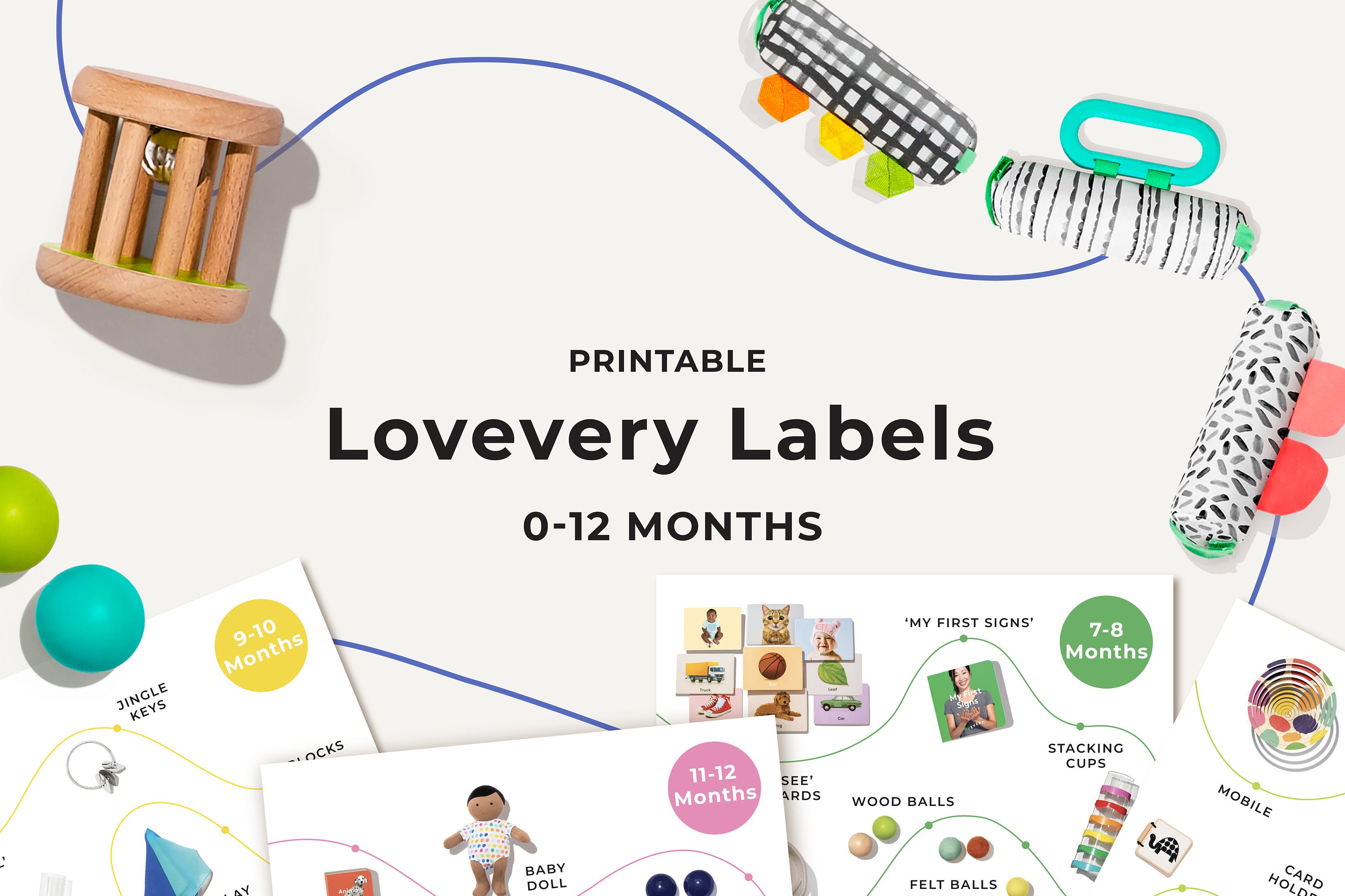 0-12 Months | Printable Lovevery Labels - Etsy