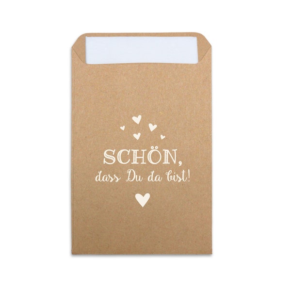 Freudentränen Taschentuch Hüllen "Schön, dass Du da bist!" Hochzeit