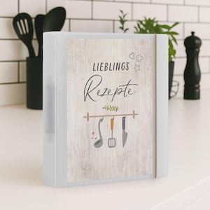 Rezeptordner DIN A4 – Flexibook Lieblingsrezepte | Ringbuch für deine Küche | Personalisierbarer Kochordner