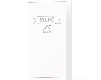 Menu cards wedding folding card DIN long to design yourself