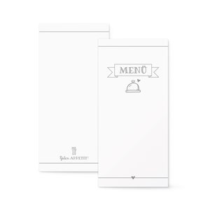 Menükarten Hochzeit DIN lang zum selbst gestalten