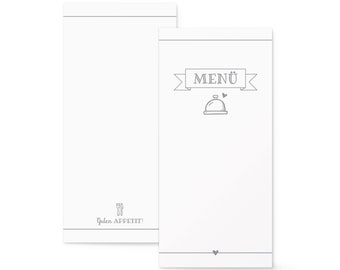 Menu cards wedding DIN long to design yourself