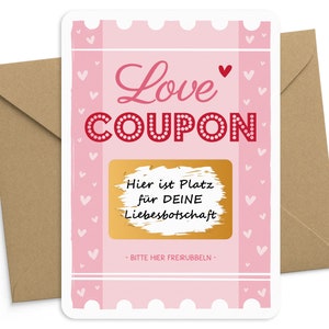 Rubbelkarte Gutschein zum selber Beschriften Geburtstagskarte Geburtstagsgeschenk Postkarte