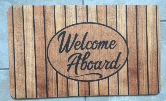 Door Mat Boat Mat Nautical Mat Welcome Mat Outdoor Mat Indoor Mat Coastal Welcome Mat Custom Mat