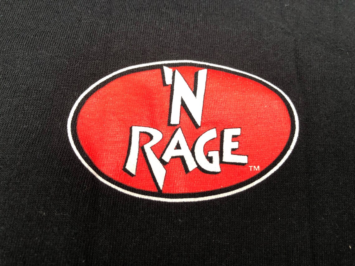 Vintage 90s N Rage Hair Dye T shirt Mens L Wcw Wrestling Promo Etsy
