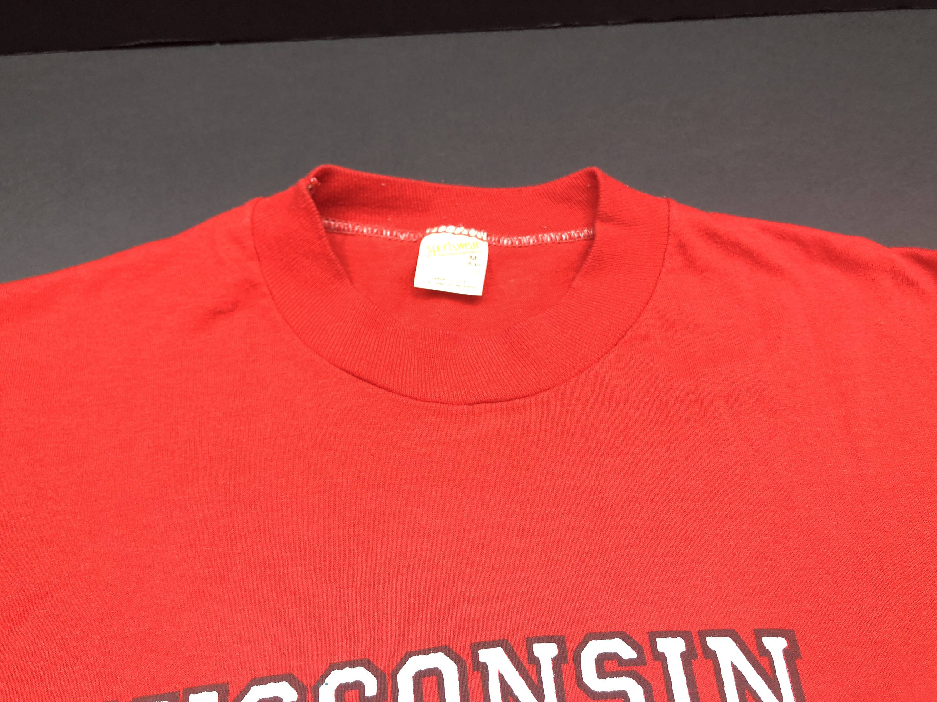 Vintage 80s wisconsin badgers football t-shirt mens M fits S | Etsy