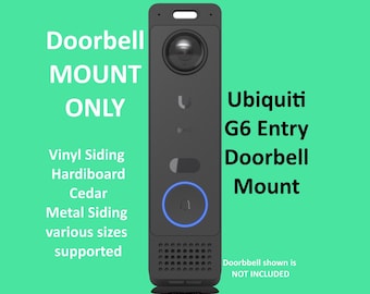 Ubiquiti UNifi Protect G6 Entry video doorbell Mount for Vinyl, Hardi board, Aluminum, Cedar