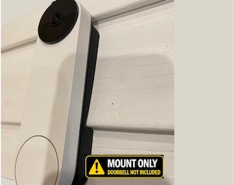 Google Video Doorbell Mount NEST Wireless (Battery) Vinyl, Hardi board, Aluminum, Cedar [Choose Siding] [5 colors]