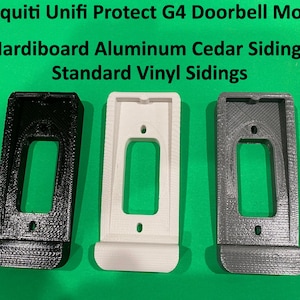Ubiquiti UNifi Protect G4 video doorbell Mount for Vinyl, Hardi board, Aluminum, Cedar