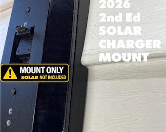 Solar Charger MOUNT fits Ring Battery (2nd gen) solar charger (newest model) Ring battery plus and pro (newest model) For siding