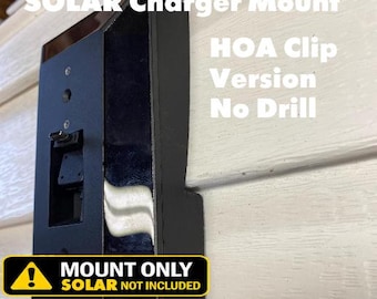 HOA approved NO HOLES No Drilling No Screws mount fits Ring solar charger battery (newest model), Battery Plus and Pro (newest model)