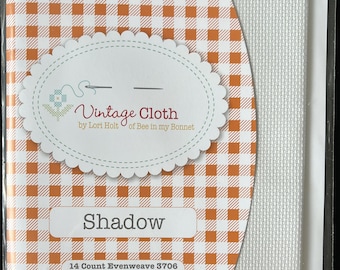 14 Count / Vintage Cloth / Color: Shadow / 19" x 21" / aida cloth / Lori Holt