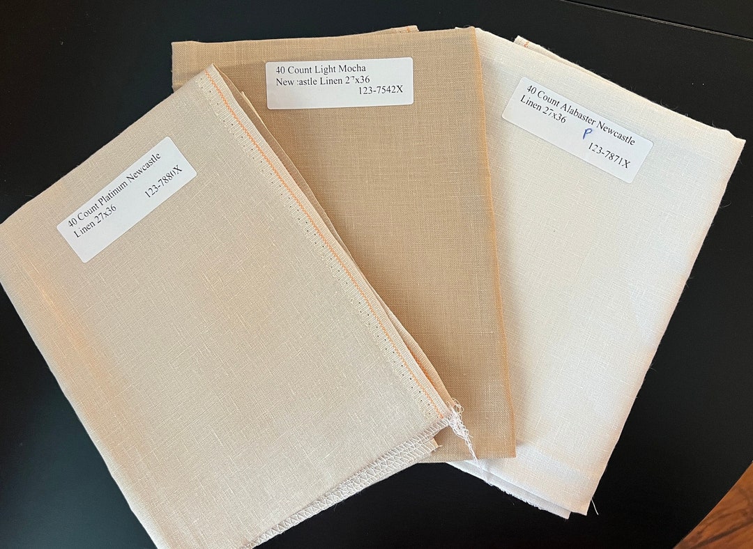 40 Count / Zweigart / 27x36 / 3 Colors Avail. / Etsy