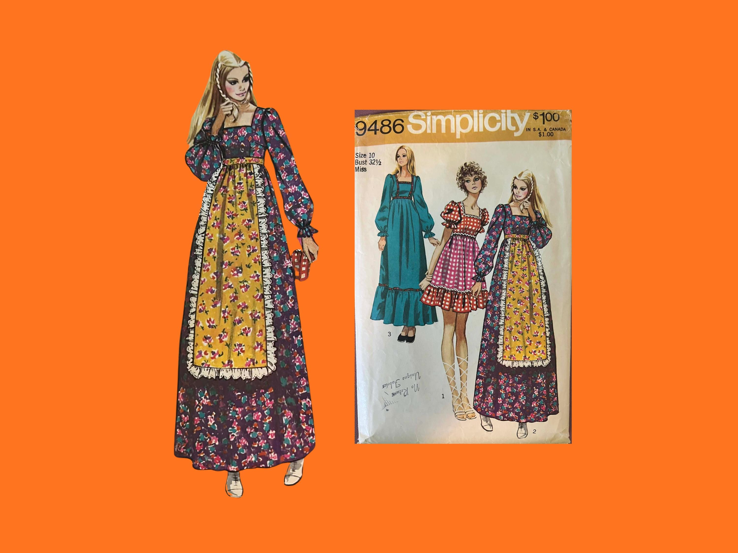 simplicity boho dress patterns Pattern Women's Basic Black Jersey