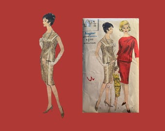 1960s Vogue Vintage Pattern # 5378, Size: 10 Cut Complete