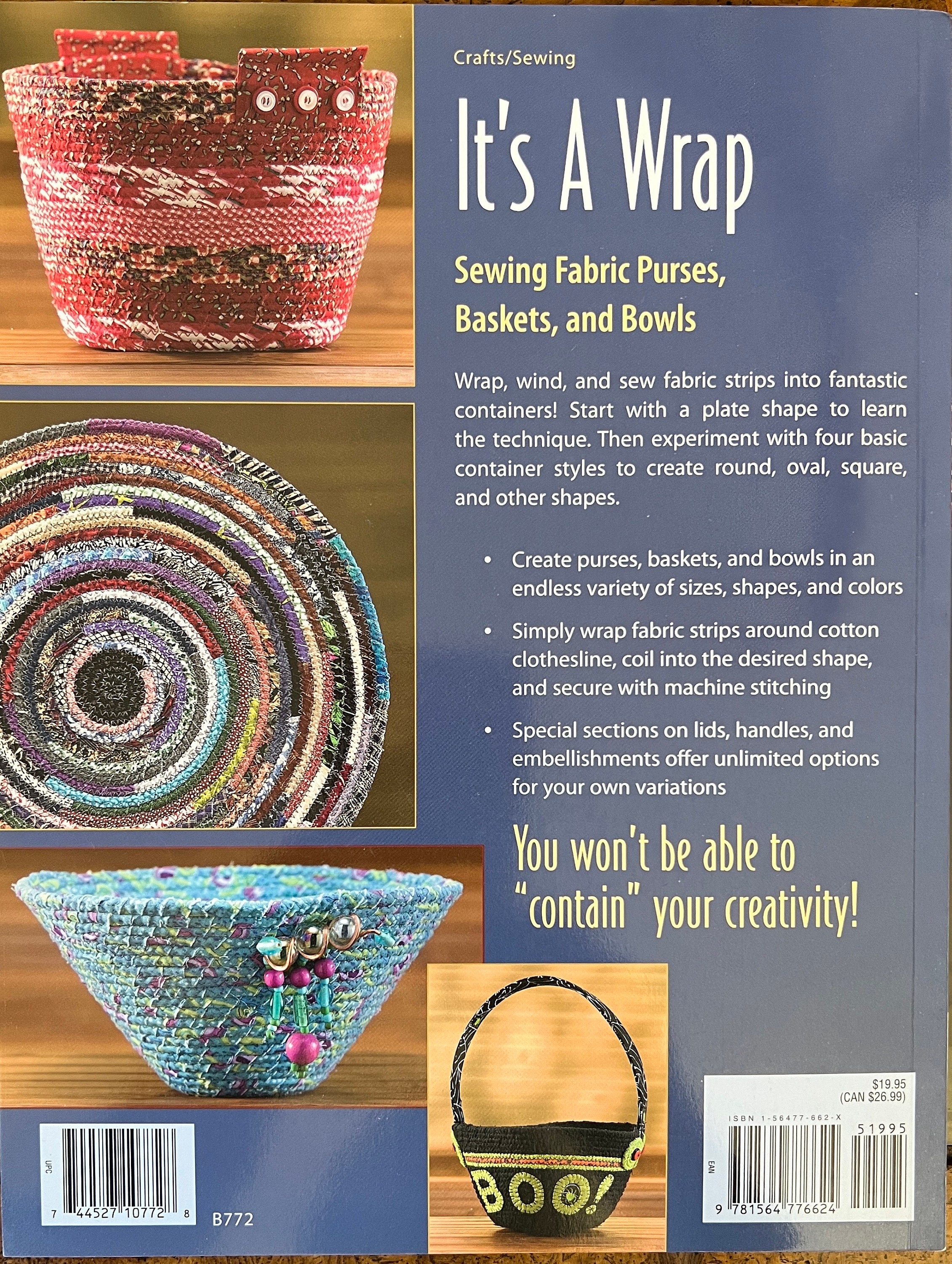 Its a Wrap, Sewing Fabric Purses, Baskets, and Bowls by Susan Breuer Etsy
