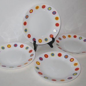 Corelle Hot Dots Bread Side Dish Plates