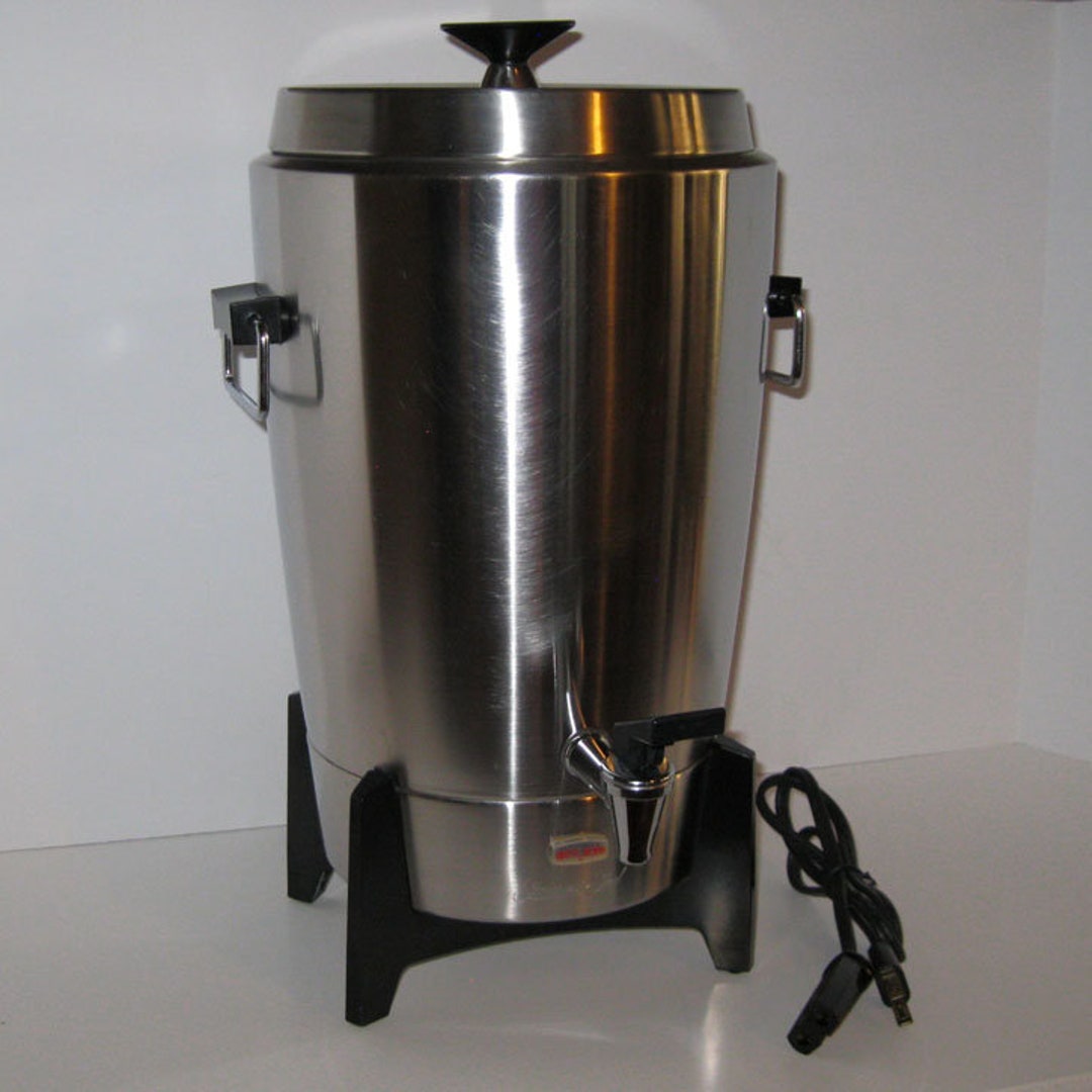 West Bend 30cup Coffee Urn MCM Stainless Steel Rocket 17210 Etsy