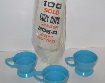 Vintage SOLO COZY CUPS 7 Oz Liners Refills 806A Sleeve of 100 NOS Vintage SOLO COZY CUPS 7 Oz Liners Refills 806A Sleeve of 100 NOS