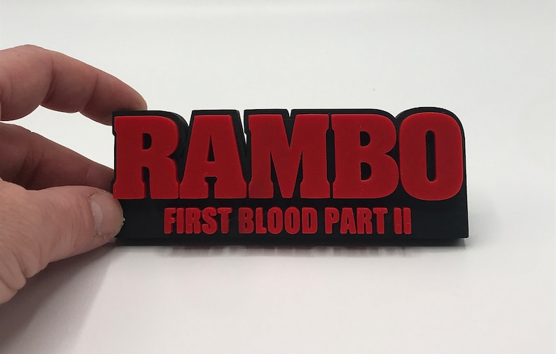 Rambo Sign Logo Rambo First Blood Part II - Etsy