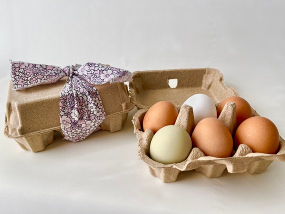 10-teal, Brown or Gray Split Egg Cartons, Cartons Hold 12 Eggs or