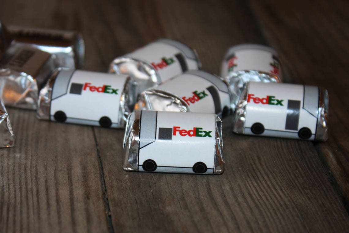 Delivery Truck Candy Wrapper Instant Download UPS Truck Candy - Etsy