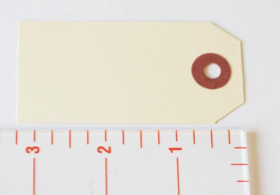 100 Pre-strung Manilla Price Tags – 3 1/4" X 1 5/8" Cardstock, With String – Perfect For Retail & Boutique