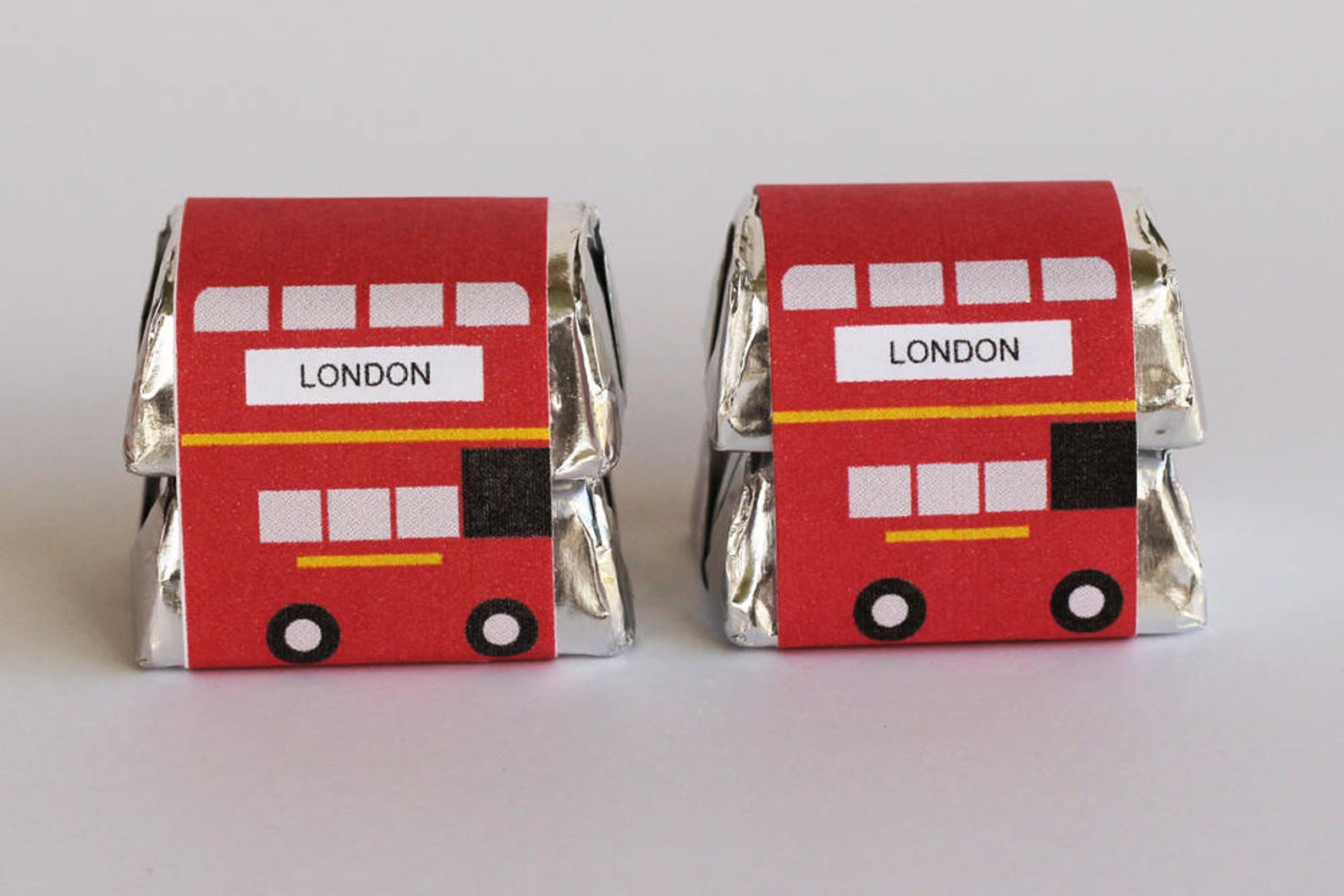 Double Decker Bus Candy Wrapper Instant Download, Bus Printable - Etsy