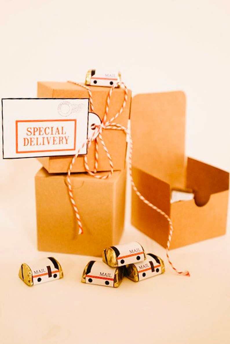 Mail Truck Candy Wrapper Instant Download Etsy