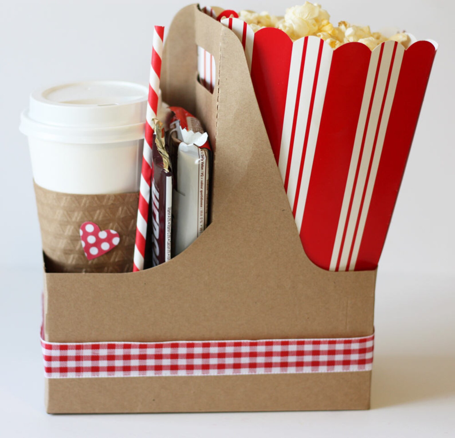 Kraft Drink Carrier 6 Plain Kraft Paper Drink Carrier Gift Etsy