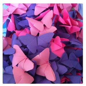 Origami butterflies