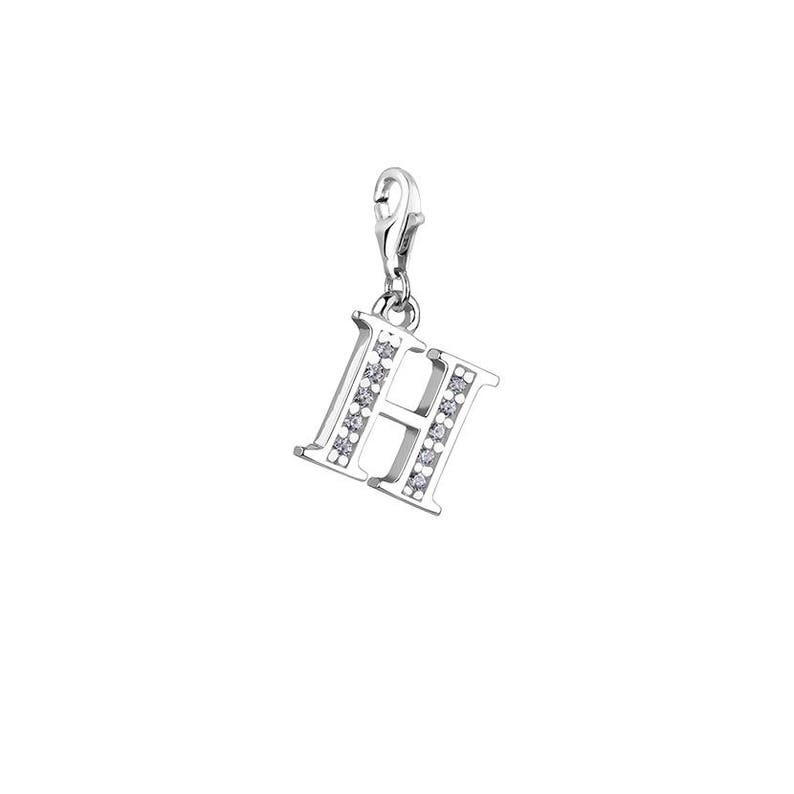 Letter H Charm|Initial Charm|Custom Silver Letter|Handmade Charm|Charm for Necklace or Bracelet|Mother/'s Day