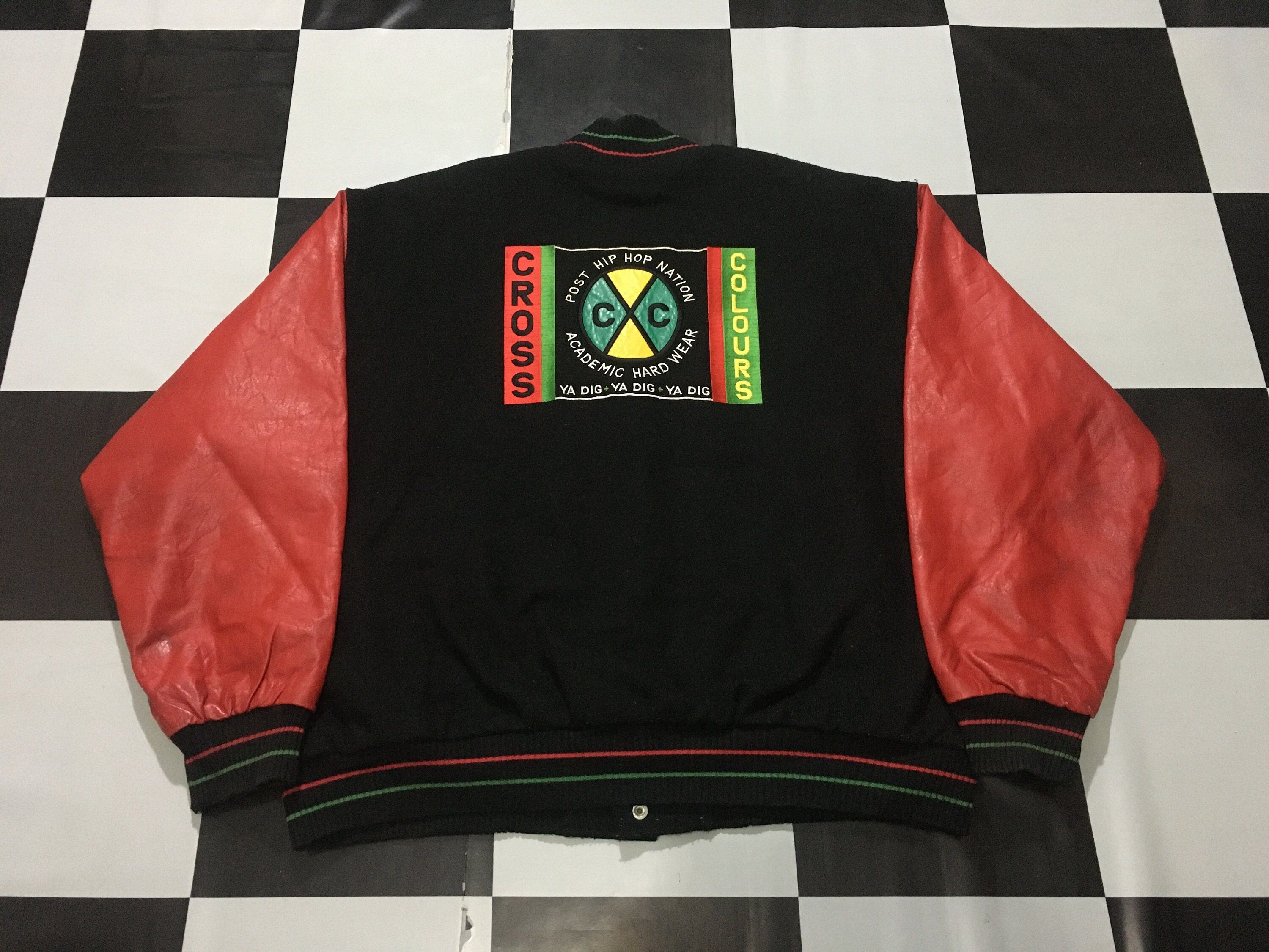 Rare Vintage Cross Colours Varsity Jacket Size XL Good Etsy