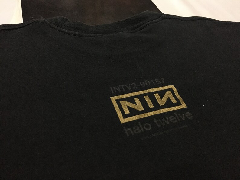 Vintage Nine inch nails shirt Closure 1997 Halo Twelve NIN box logo Size XL Single stitch Made In USA