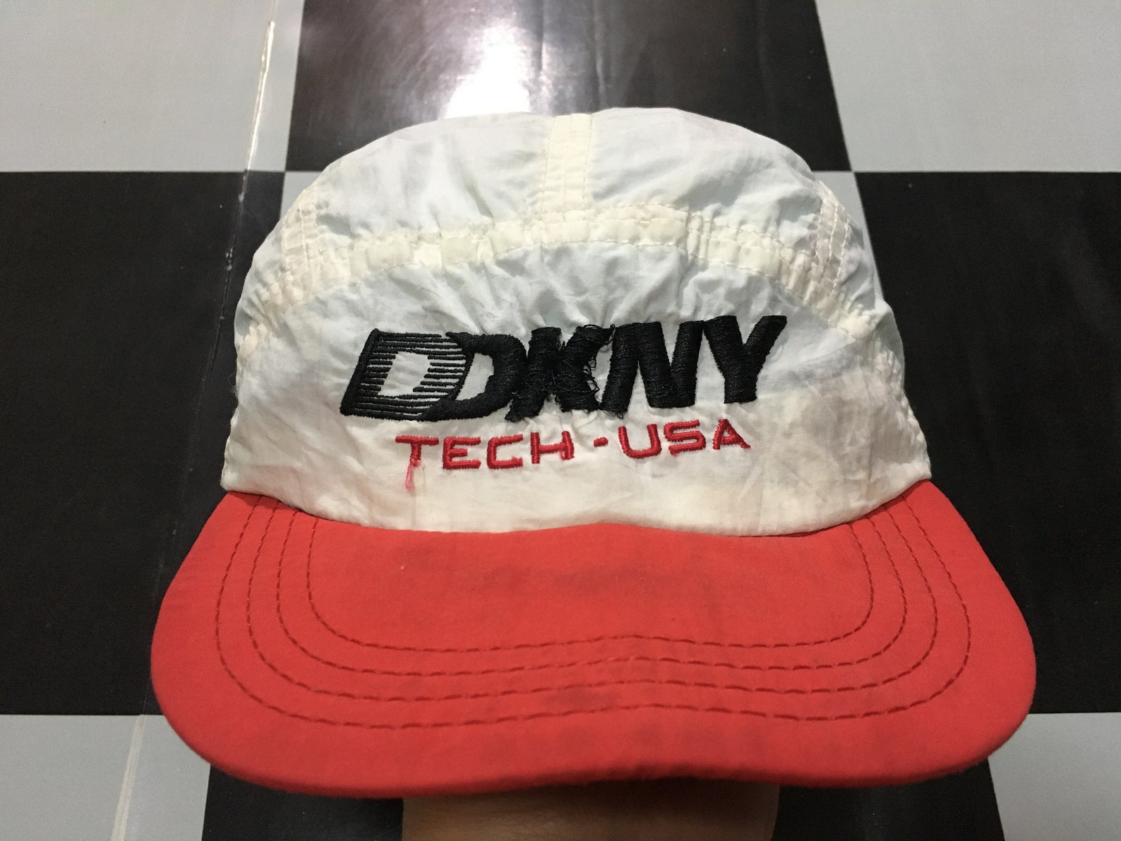 Vintage DKNY USA Tech Cap Nylon Two Tone Made in USA | Etsy