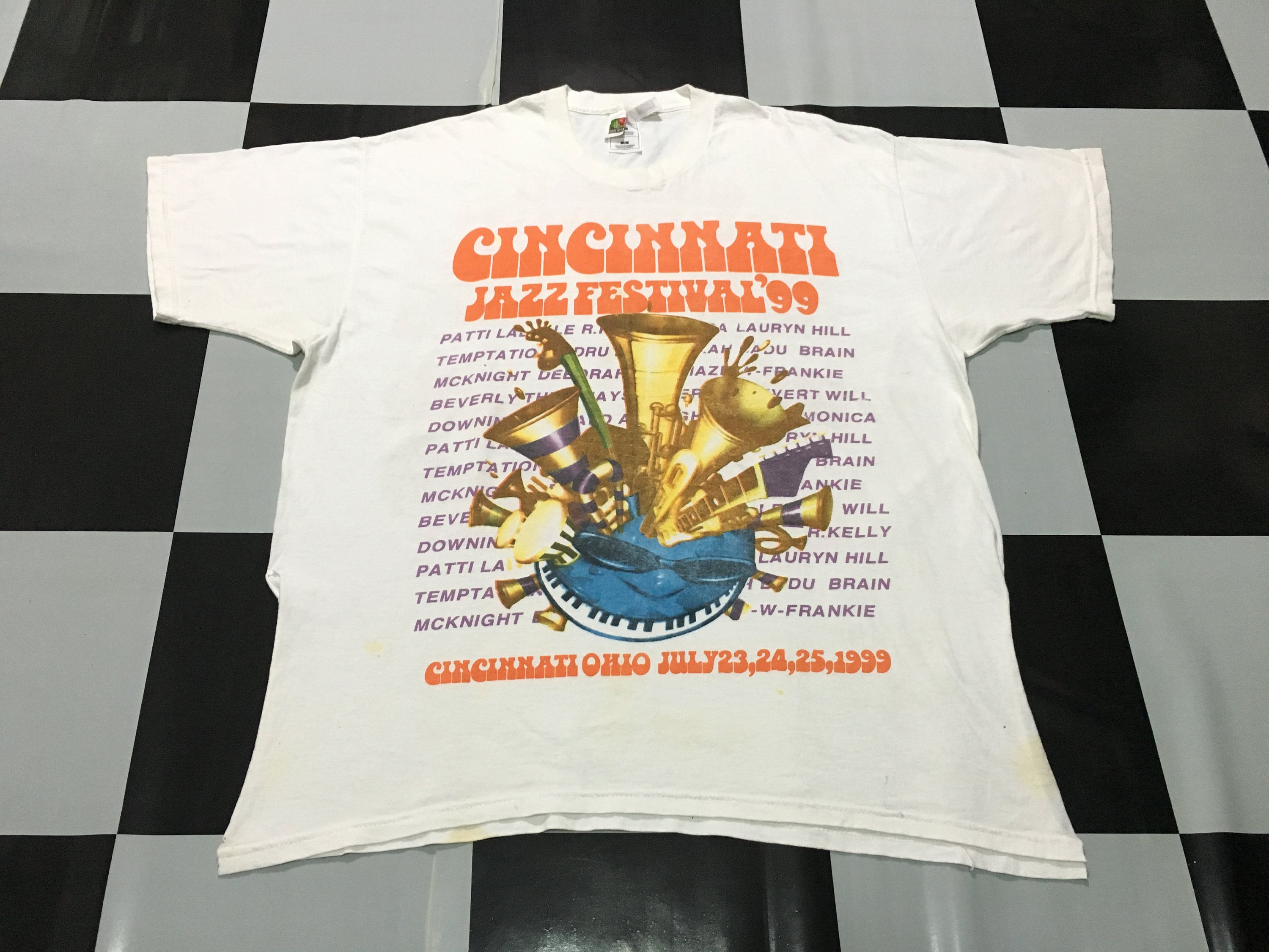 Vtg Cincinnati Jazz festival shirt 1999 90s Rap tee R&B Etsy