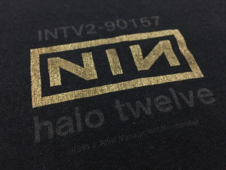 Vintage Nine inch nails shirt Closure 1997 Halo Twelve NIN box logo Size XL Single stitch Made In USA
