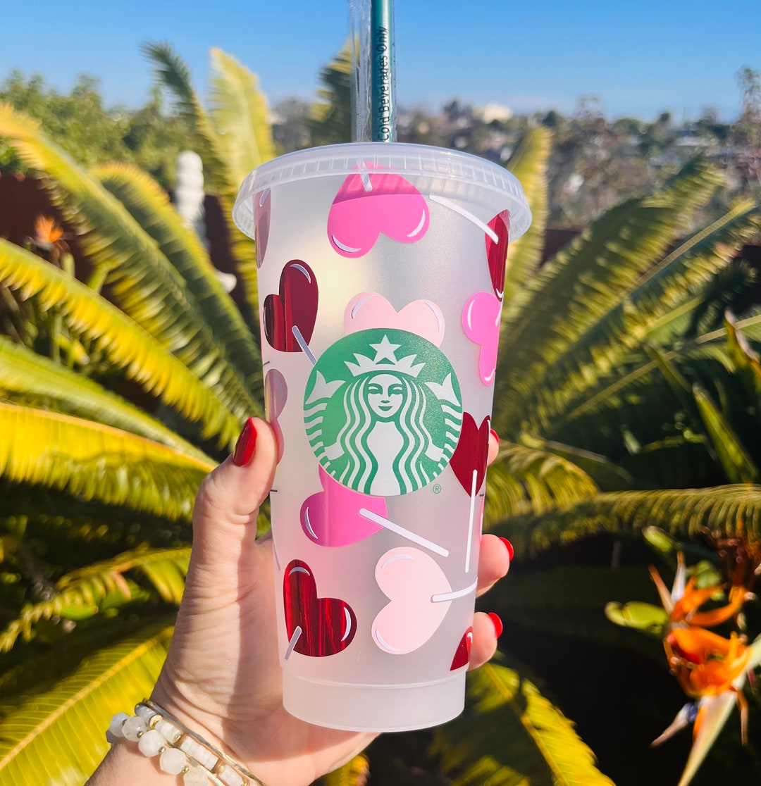Valentine's Day Starbucks Cup Lollipop Heart Starbucks Cup Valentine's