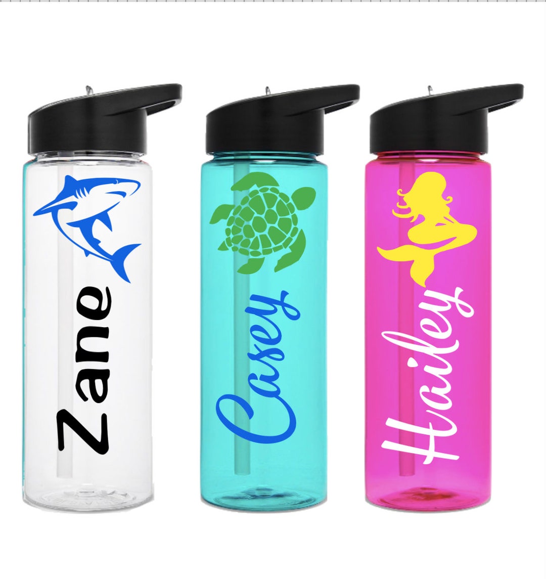 Kids Personalized Water Bottle/ Kids Water Bottle, Custom Water Bottle ...