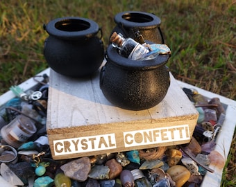 Crystal Confetti Cauldron - Crystals, Jewelry, Oils, Herbs, Charms