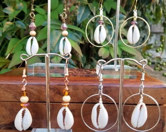 Cowry Shell Earrings - Cowrie Earring Options