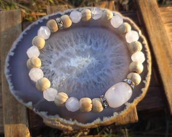 Vibrant Love Bracelet with Rose Quartz