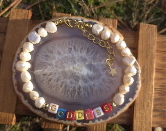 Natural Born Goddess Bracelet/Anklet with Pearls