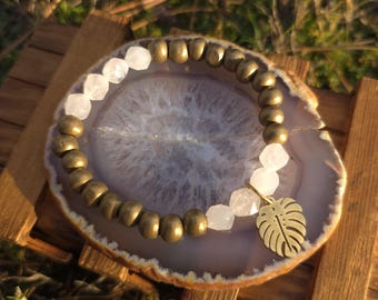 Nature Lover Bracelet with Rose Quartz