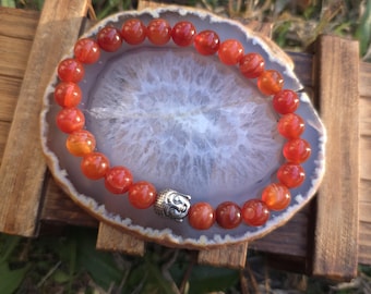 Peaceful Vibrance Bracelet with Carnelian